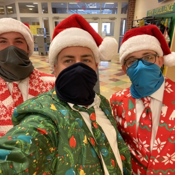 Teachers in holiday suits